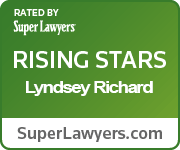 Rated by Super Lawyers Rising Stars Lyndsey Richard superlawyers.com
